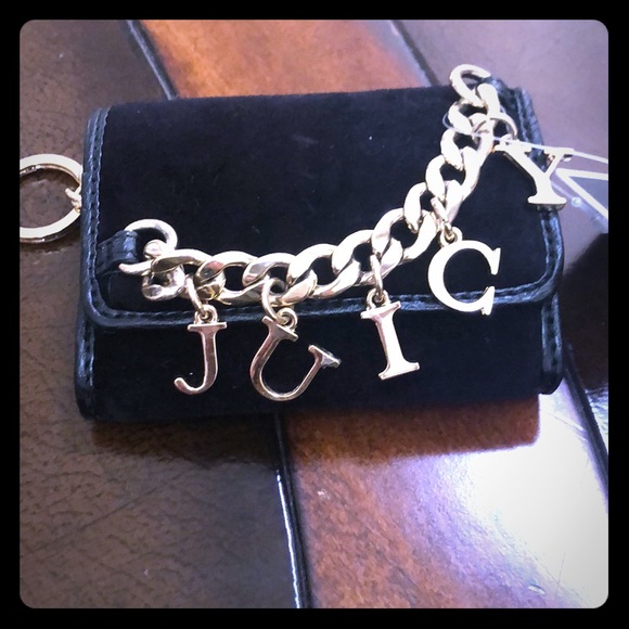 Juicy Couture Handbags - Small Velour Chain Wallet